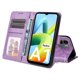 thumbnail image 4 of Funda tipo cartera FOXDOCK para Xiaomi Redmi A1 4G , diseño girasol en relieve, cuero PU, cierre magnético, soporte y tarjetero, 4 of 5