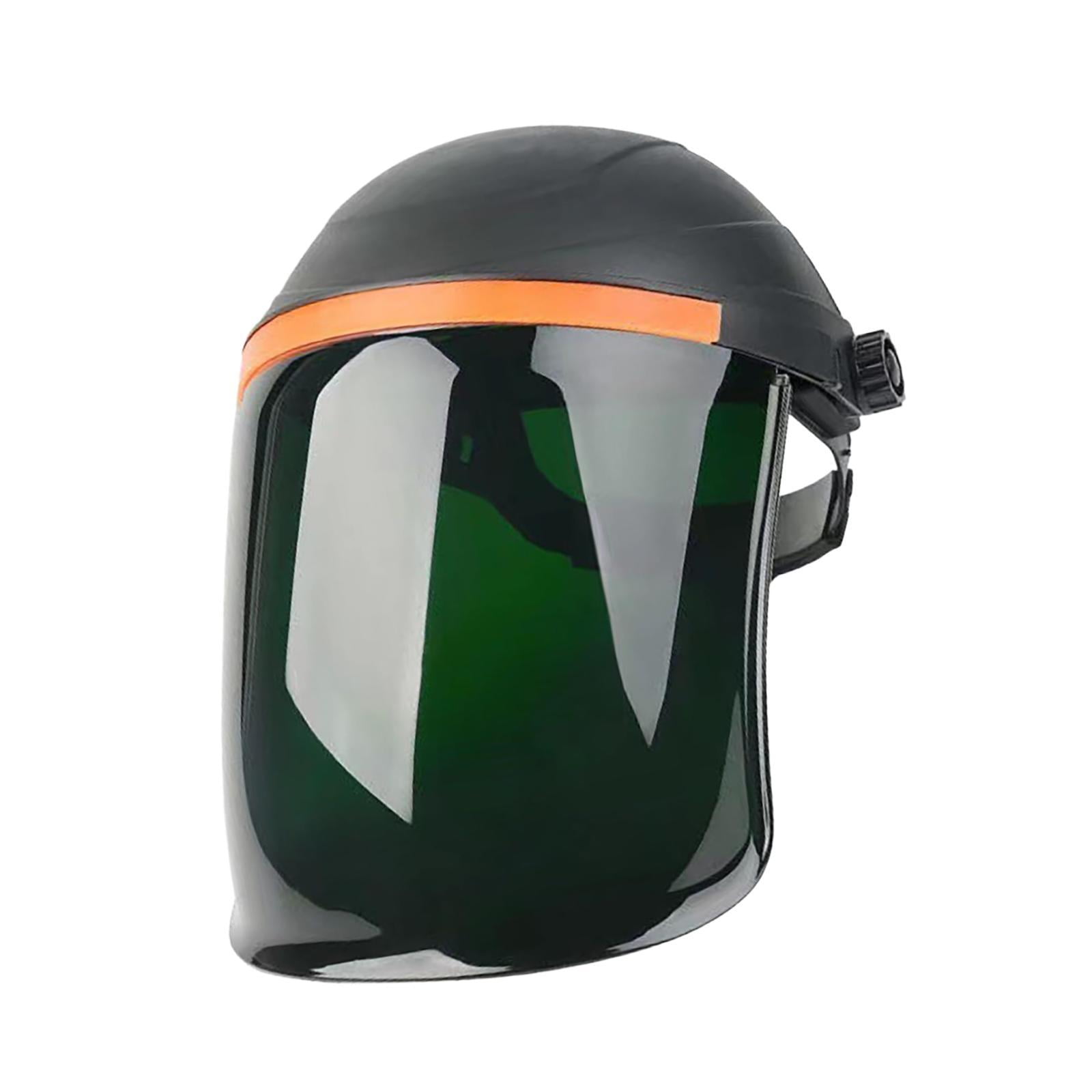 Magideal - Pantalla Facial Para Soldador, Pantalla Facial Con Casco, Portátil, Resistente A Impactos, Equipo De Soldadura, Protección Profesional Y Cómoda. Negro Y Verde