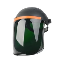 Magideal - Pantalla Facial Para Soldador, Pantalla Facial Con Casco, Portátil, Resistente A Impactos, Equipo De Soldadura, Protección Profesional Y Cómoda. Negro Y Verde
