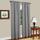 thumbnail image 1 of Panel de cortina para ventana ACHIM Buffalo Check, 107 x 160 cm, negro y blanco, 1 of 6