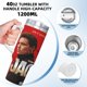 thumbnail image 5 of El Día del Chacal Vaso aislado de acero inoxidable con asa, diseño temático, regalo para familia, amigos y fans; incluye pajita y encaja en el portavasos estándar, 40 oz, 5 of 6