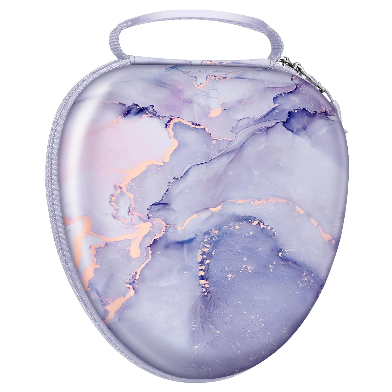 Funda Rígida Para Auriculares Airpods Max Fintie, Color Lila, Mármol