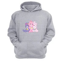 Genérico - Polerón Canguro Osos Cariñosos Gris Claro Talla Xs Unisex