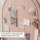 thumbnail image 4 of Tablero de pines de fieltro arqueado ZICOTO 2.54 pies² Beige, 4 of 7