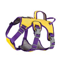 Magideal - Arnés Reflectante Para Mascotas Arnés De Perro Ajustable Arnés De Mascota Antitirones Chaleco De Oxford Ligero Con Asa De Control Fácil Y Visibilidad L