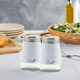 thumbnail image 5 of Salero y pimentero de acero inoxidable con fondo de cristal, accesorios de cocina modernos, 5 of 5