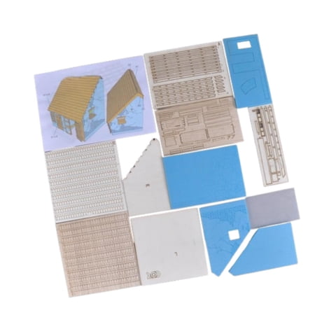 Bothyi - 1/35 Arquitectura Diseño De Madera Diorama Mesa De Arena Casa