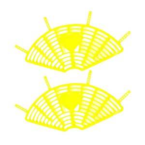 Ioensy - Red De Protección Para Asiento Trasero De Bicicleta, 2 Uds., Alto Rendimiento, Para Adultos Y Niños, Amarillo