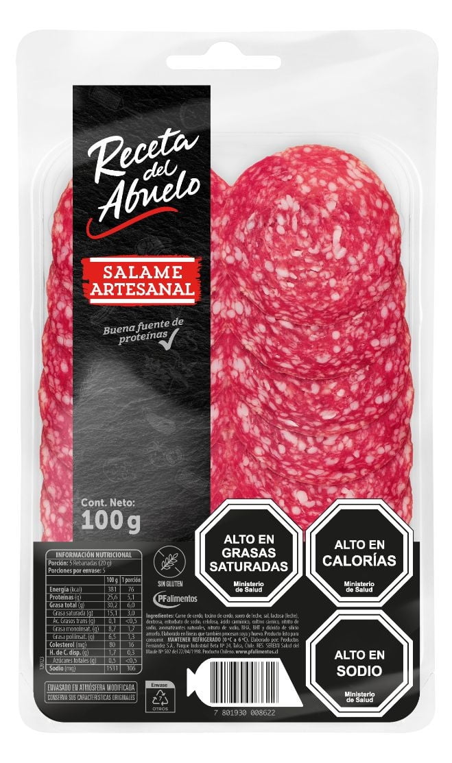 Salame Artesanal 100 g Receta del Abuelo