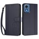 thumbnail image 3 of Funda Cartera Trébol para Motorola Moto G 2024 5G con Ranuras Tarjetas y Carga Inalámbrica Azul oscuro, 3 of 6