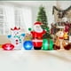 thumbnail image 3 of Acogedor inflable navideño de 11 pies de largo con muñeco de nieve de Papá Noel, 3 of 3
