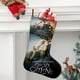 thumbnail image 2 of Calcetines de Navidad Desmarcar Lino Blanco 45cm x 32cm, 2 of 5