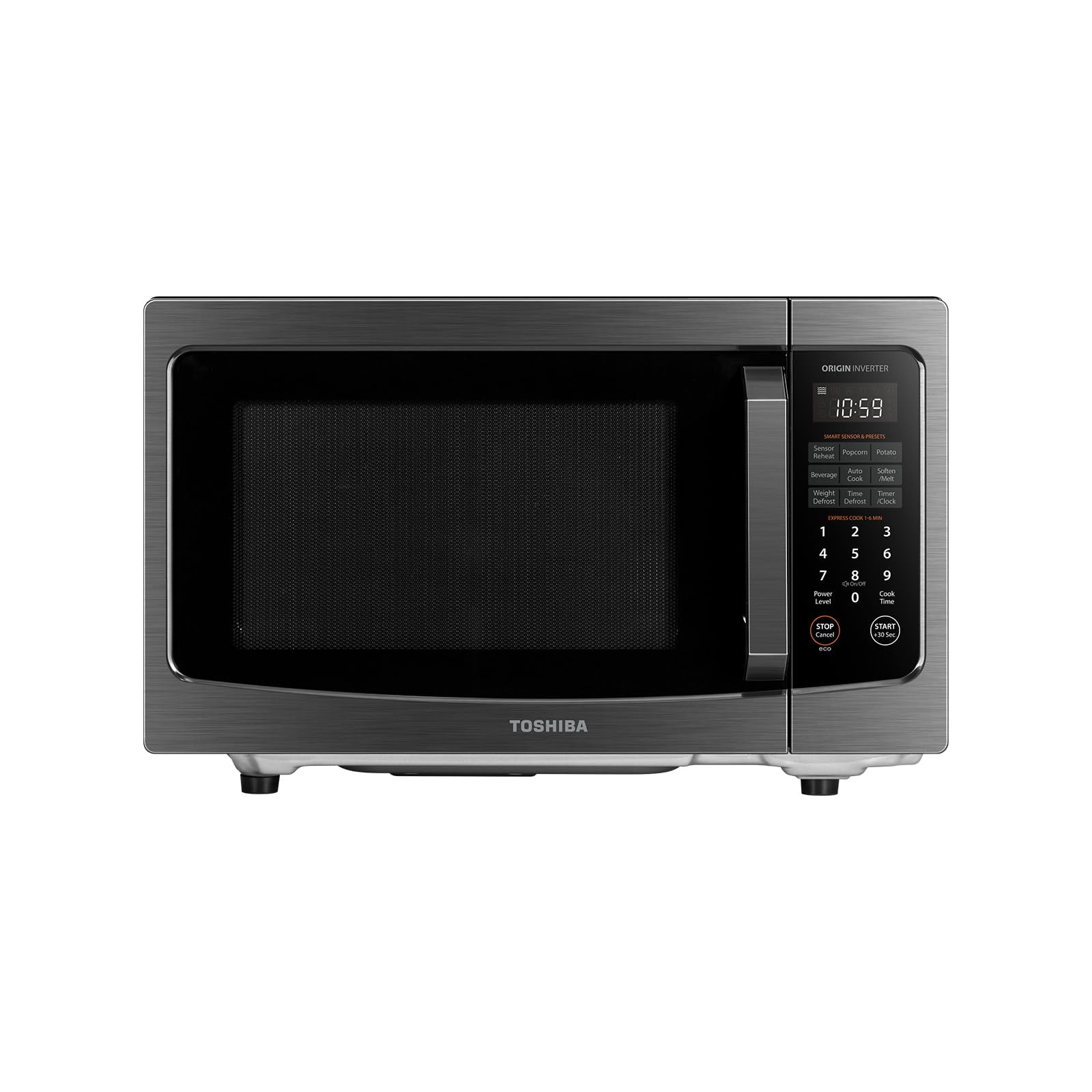 Horno microondas TOSHIBA ML-EM13PAITF (BS) 1.3 pies cubicos 1200 W