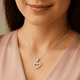 thumbnail image 2 of Collar Corazón Circón Elegante en Plata 925, 2 of 3