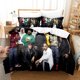 thumbnail image 1 of Wu Rapper Clan Tang Bedding Set,Duvet Cover Bed Set Quilt Cover Pillowcase, Boys Girls Adults Bed Sheets, 1 of 5