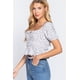 thumbnail image 4 of Top Corto Tejido con Estampado Fruncido, 4 of 5