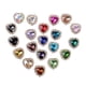 thumbnail image 1 of 20 Botones De Parte Posterior Plana De Diamantes De Imitación De Corazón De Cristal Para Decoración De Joyería, 1 of 5