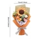 thumbnail image 2 of Ramo De Flores A Crochet Con Girasol Margaritas Bouquet - color naranja. Regalos florales tejidos a mano, 2 of 5