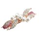 thumbnail image 4 of Elegante perlas de cristal pinzas para el cabello horquilla diadema mujer rosa rojo, 4 of 5