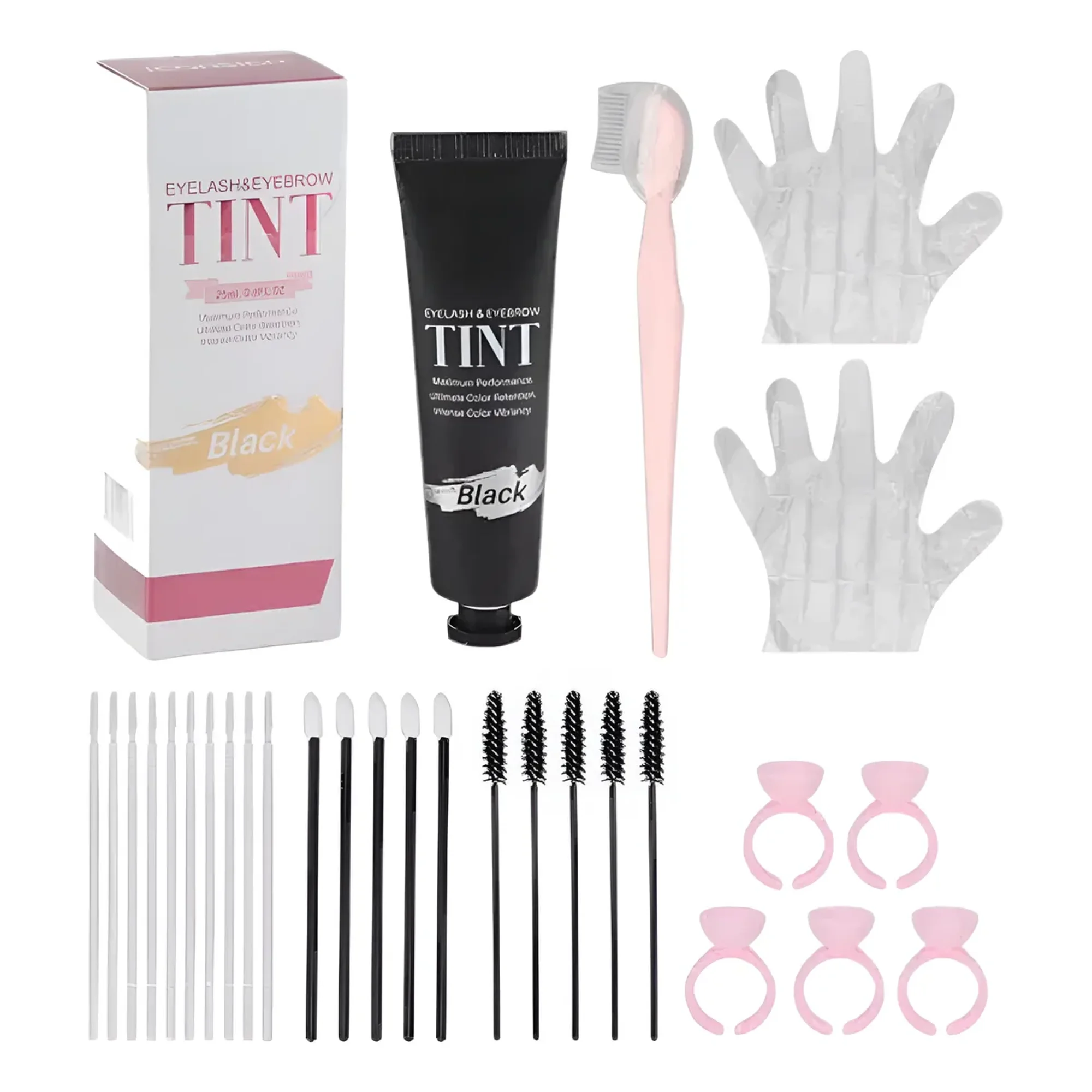 Linastore - Tinte Semi Permanente Para Cejas, Pestañas Y Barba Duradero Negro