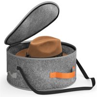 Xusx111 - Almacenamiento De La Caja Del Sombrero Chunful Para Las Mujeres Bolsa De Almacenamiento Grande Para El Sol Ancho Del Borde, El Vaquero Y La Bolsa Plegable Del Organizador Del Sombrero De Via