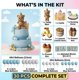 thumbnail image 2 of Adorno para pastel comfudu Oso – Set de 31 piezas para Baby Shower azul, 2 of 6