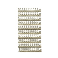 Ioensy - Etiquetas De Exhibición De Precios De Cubos, Etiquetas De Marcador De Precios Para Panadería, Oficina, Mostrador De Ventana, Bronce