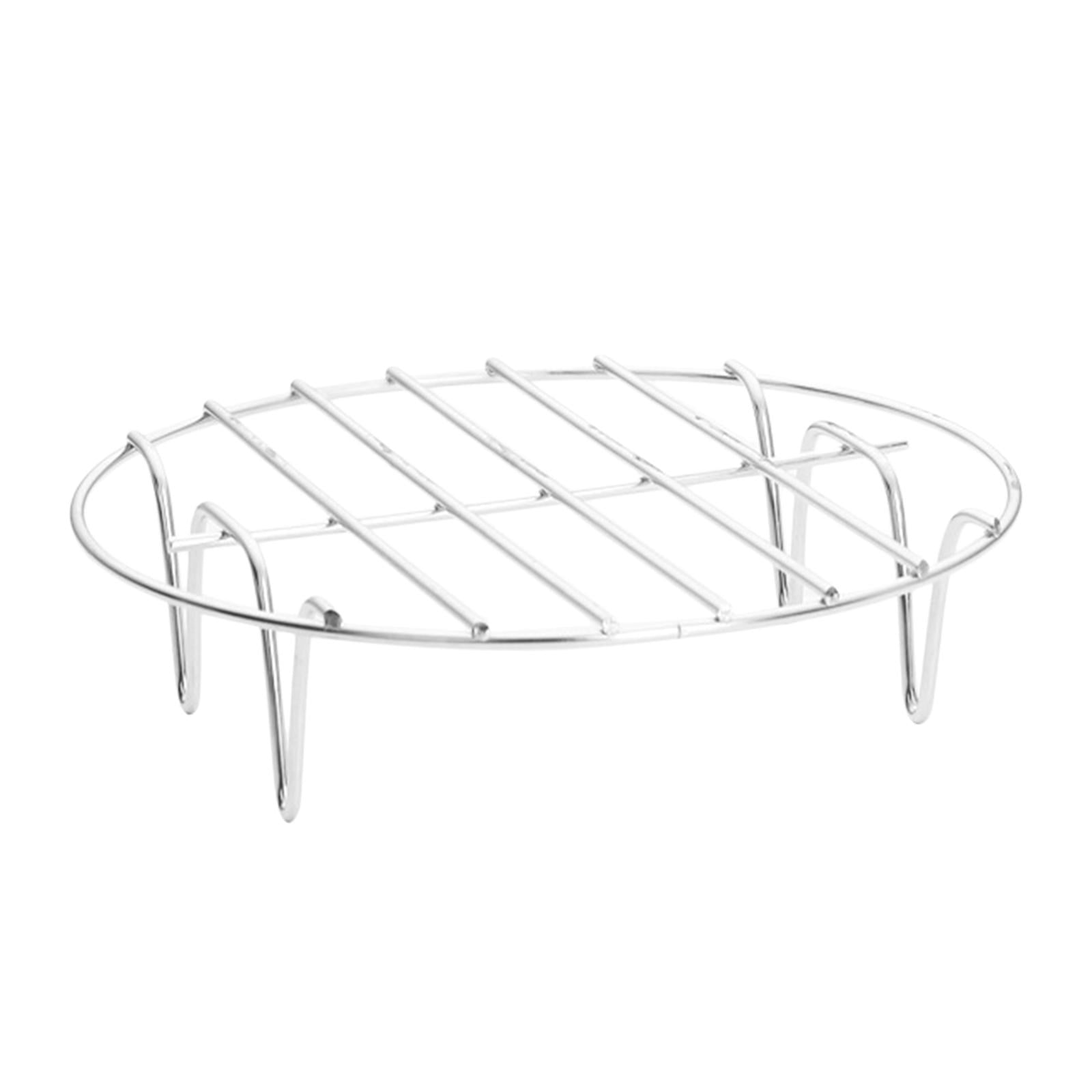 Magideal - Rejilla Para Freidora De Aire, Rejilla Para Tostadas, Rejilla Para Barbacoa Multiusos De Metal Portátil Universal, Bandeja Para Hornear Brochetas Para Rejilla De Vapor