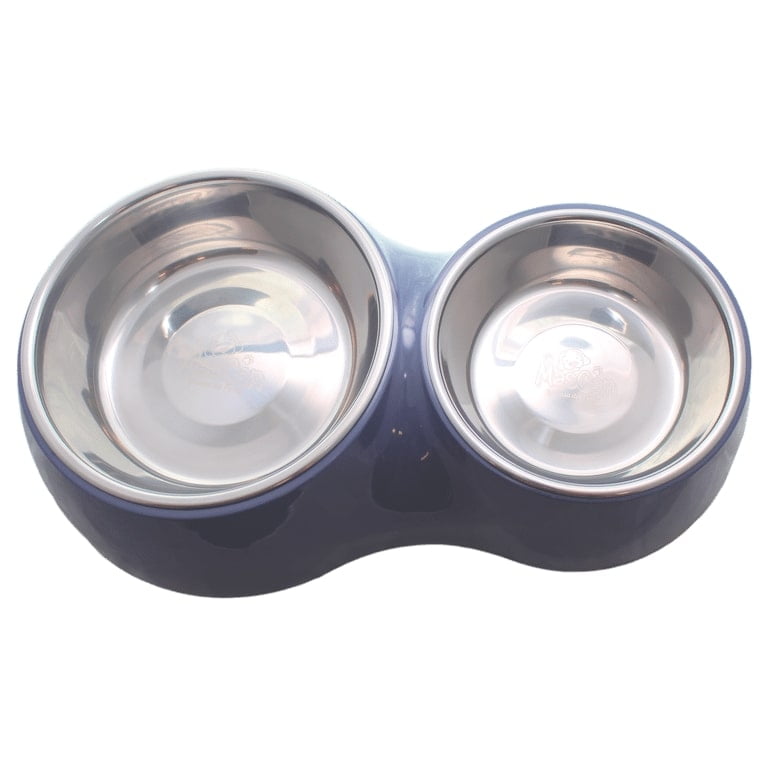 Mascan - Plato Comida Agua Azul Marino Para Perro M