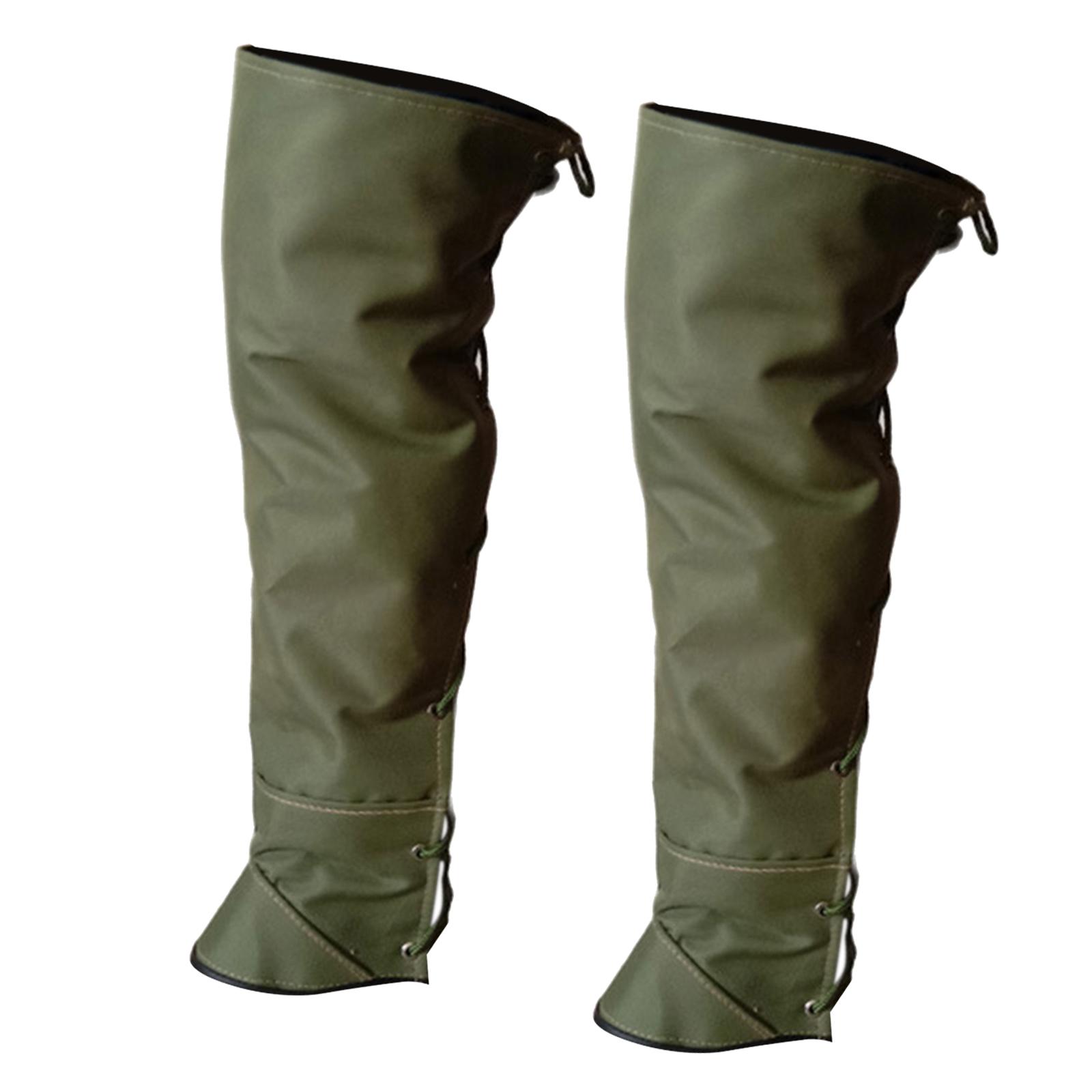 Ioensy - 1 Par De Polainas De Protección Para Las Piernas, Antimordidas Para Montañismo, Camping, Caza