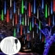 thumbnail image 1 of 1pc Outdoor Solar Meteor Rain Lights, 8 Tubes 192LEDs/288LEDs Christmas Lights String Lights For Garden Tree Holiday Party Decorations, 1 of 5
