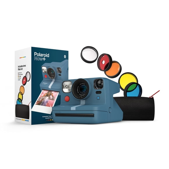Polaroid Now+ Cámara Instantánea I-Type Azul Gris con Bluetooth