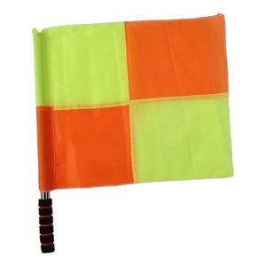 Ioensy - Bandera De Árbitro Bandera De Seguridad De Tráfico Portátil Para Campo De Fútbol Cuadrado Grande