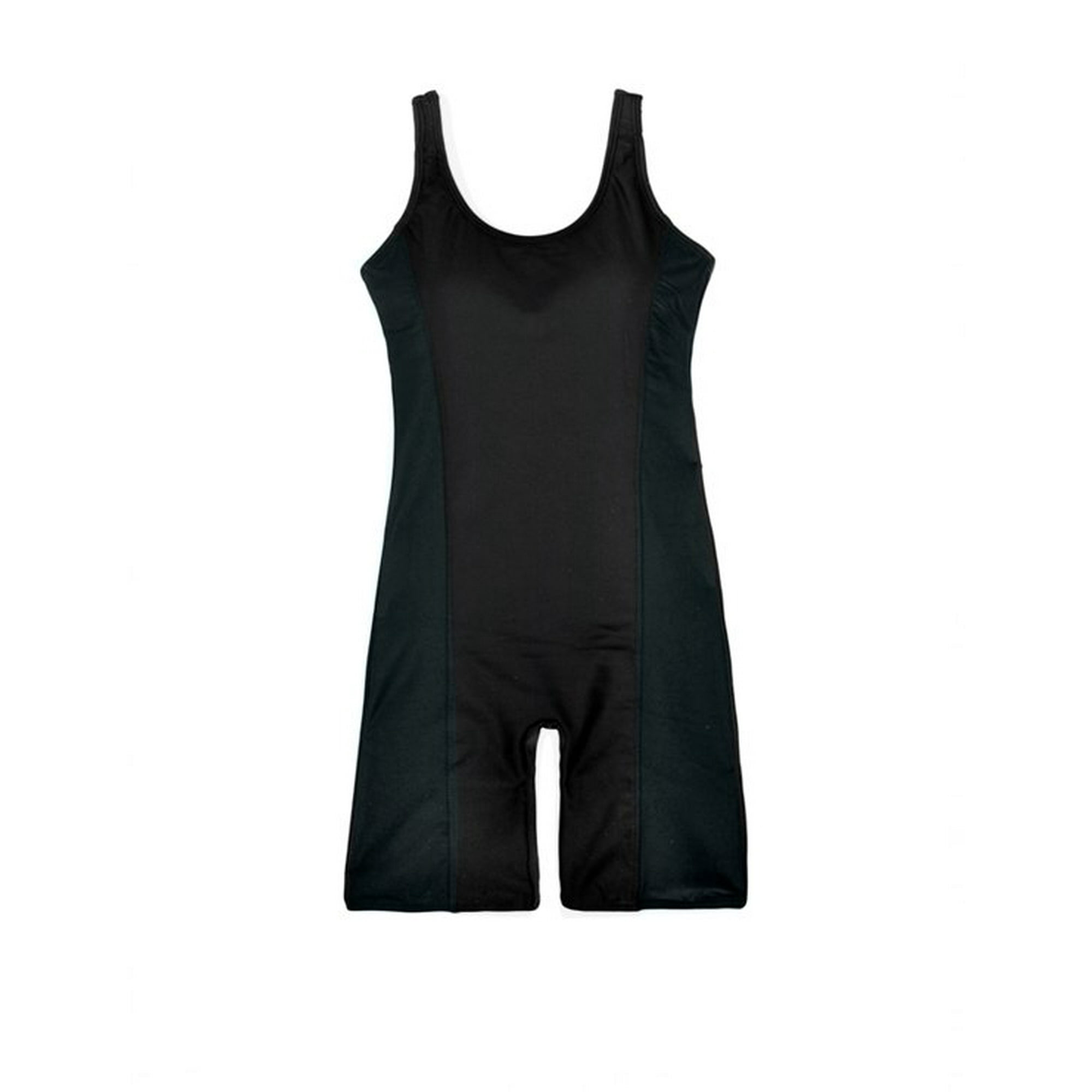 Samia - Traje De Baño Deportivo Pierna Larga Negro S