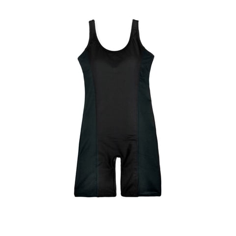Samia - Traje De Baño Deportivo Pierna Larga Negro S