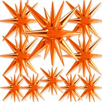 Globos Con Forma De Estrella Partywoo, Color Naranja, 10 Unidades, Diferentes Tamaños