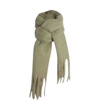 Ekomac - Bufanda Maxi Echarpe Lana Invierno Unisex Gris