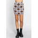 thumbnail image 1 of Minifalda de Jersey Jacquard de Rombos, 1 of 5