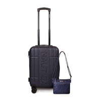 Nautica - Pack Maleta Cabina S (10 Kg) Amsterdam Azul + Bandolera Leeway Azul