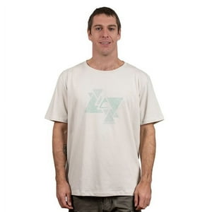 Atakama Outdoor - Polera Manga Corta Beige Triángulos Talla S