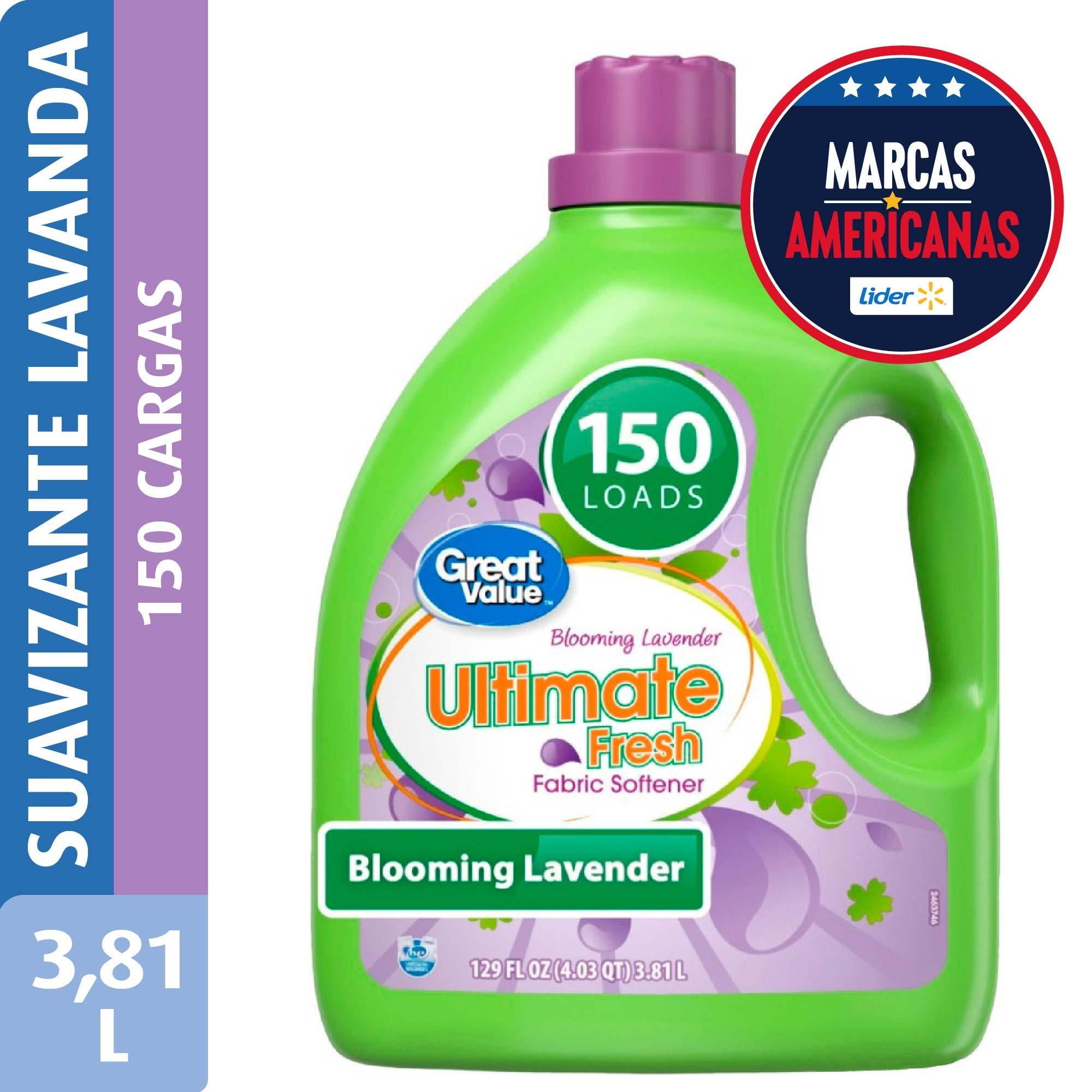 Suavizante Líquido Lavanda Botella 3,81 L Great Value