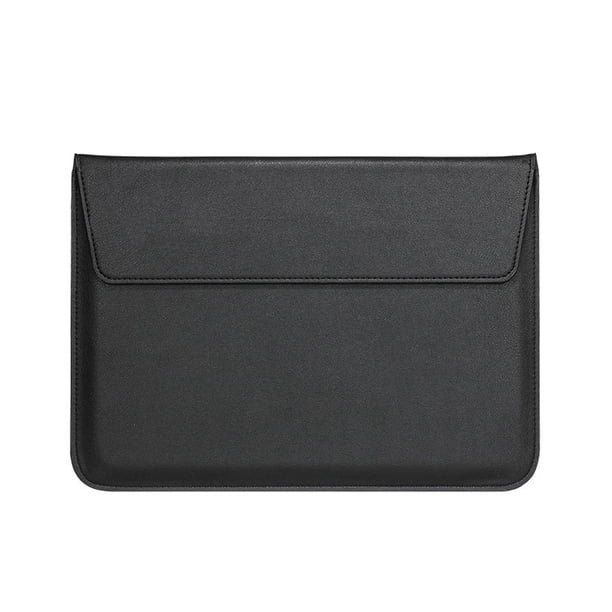 Funda con soporte para portátil de 15 pulgadas, piel sintética, tipo sobre, tipo bandolera, funda protectora para portátil.