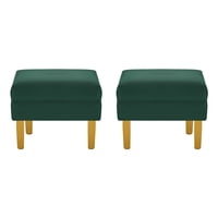 Bodevir - Set Pouf Sky 1C Felpa 01 Verde Botella