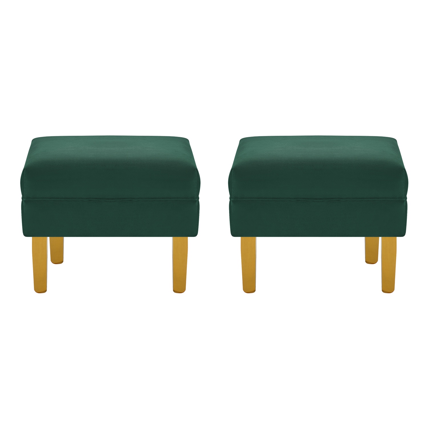 Bodevir - Set Pouf Sky 1C Felpa 01 Verde Botella