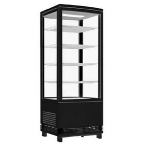 Ecobeck - Vitrina Vertical Refrig.Mod.Kvvs-235L,4Niv Negra Certificado