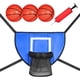 thumbnail image 4 of Mini Aro De Baloncesto Para Trampolín Con Recinto Bastidor De Baloncesto Universal, 4 of 5