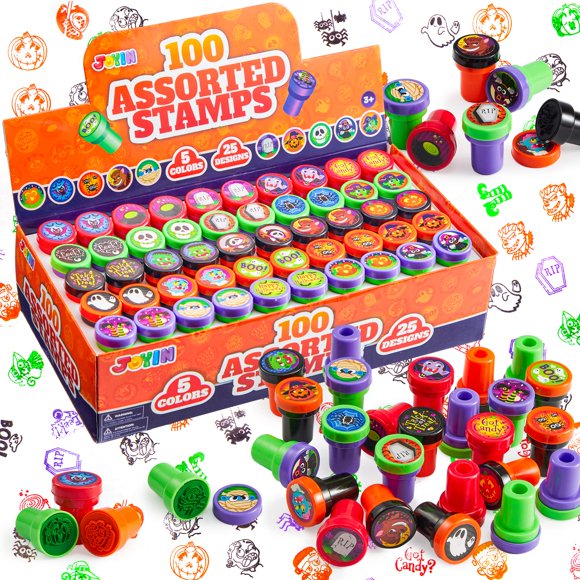 Sellos infantiles Joyin para Halloween, 100 unidades, de Surted Stampers
