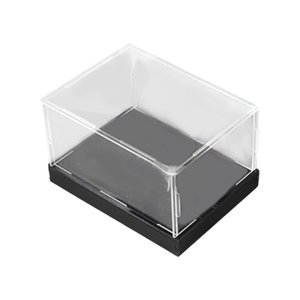 Bothyi - Caja De Exhibición Acrílica Base Negra Para Figuritas En Miniatura Coleccionables Escaparate 30Cmx20Cmx10Cm
