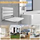 thumbnail image 4 of Asiento de ducha plegable Flngr de 16 pulgadas, soporte de pared, blanco, plegable, 4 of 7