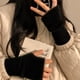 thumbnail image 3 of Guantes suaves  de invierno sin dedos medio dedo esponjoso, 3 of 9